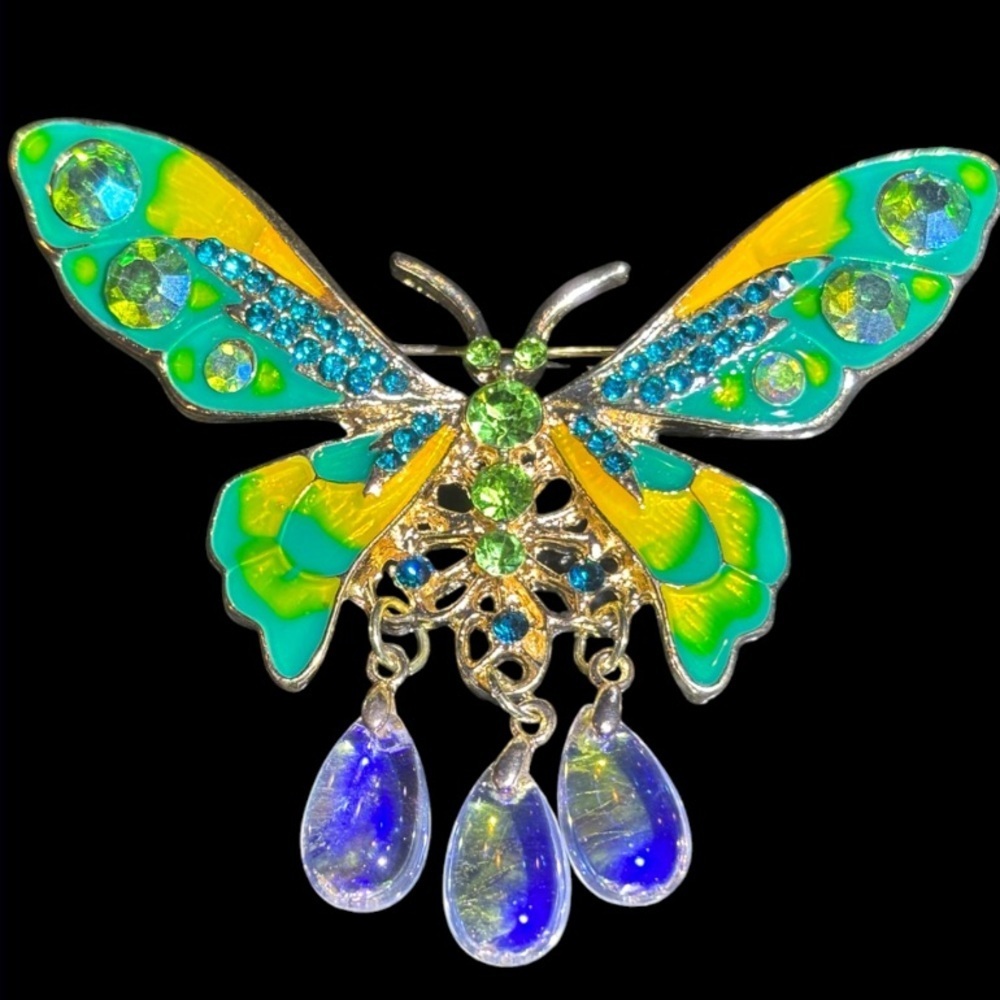 Aratta Silent Journey Magical Butterfly Brooch NWOT